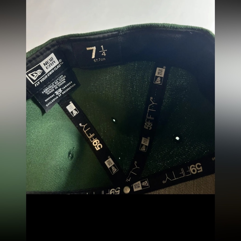 🔥New Era 59Fifty Men's Cap NFL Green Bay Packers Green YellowSideline 5950 Hat - Picture 5 of 5